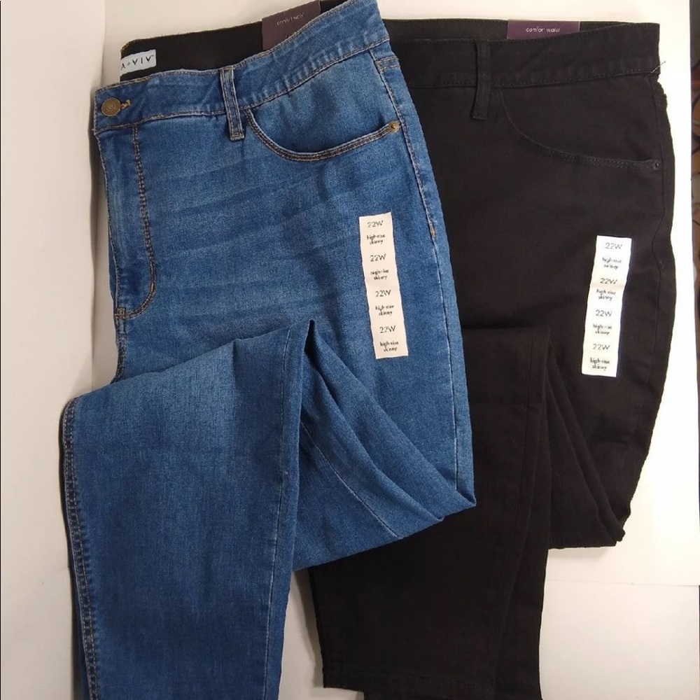 AVA VIV jeans size 22 high waist skinny